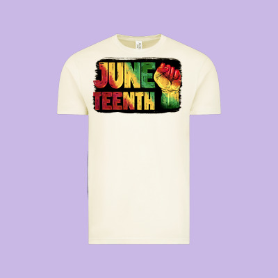 Juneteenth Vintage Tee Designed By Barkaloodesign