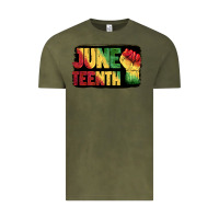 Vintage Olive juneteenth Vintage Tee - BarkalooDesign