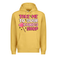 Antique Gold take me to your candy shop Premium Hoodie - MaliasSmallBusiness