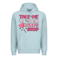 Blue Mist take me to your candy shop Premium Hoodie - MaliasSmallBusiness