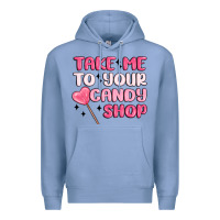 Colony Blue take me to your candy shop Premium Hoodie - MaliasSmallBusiness