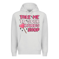 Dove Grey take me to your candy shop Premium Hoodie - MaliasSmallBusiness