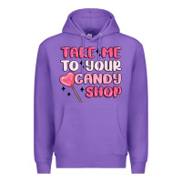 Purple take me to your candy shop Premium Hoodie - MaliasSmallBusiness