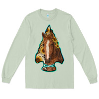 Matcha arrowhead horse Long Sleeve Tee - RanaPortraitStore
