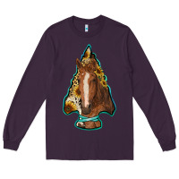 Plum arrowhead horse Long Sleeve Tee - RanaPortraitStore