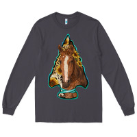 Smoke arrowhead horse Long Sleeve Tee - RanaPortraitStore