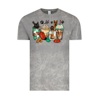 German Shepherd Black And Grey Cat Coffee Cups Vintage Tee | Teevron