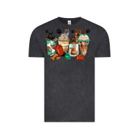 Vintage Black german shepherd black and grey cat coffee cups Vintage Tee - Zillion Design Studio