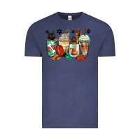 Vintage Denim german shepherd black and grey cat coffee cups Vintage Tee - Zillion Design Studio