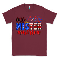 Burgundy little mister america Classic Tee - Neo Western