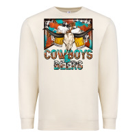 Sandshell cowboys and beers Premium Sweatshirt - NancyCooperArtShop