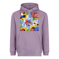 Lavender patriotic popsicle Heavyweight Hoodie - BundleAndBundleShop