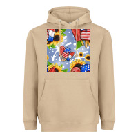 Mushroom patriotic popsicle Heavyweight Hoodie - BundleAndBundleShop