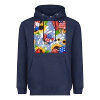 Navy patriotic popsicle Heavyweight Hoodie - BundleAndBundleShop