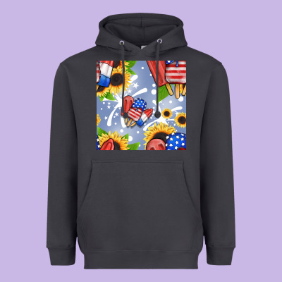 Patriotic Popsicle Heavyweight Hoodie Designed By Bundleandbundleshop