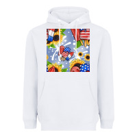 White patriotic popsicle Heavyweight Hoodie - BundleAndBundleShop