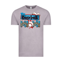Vintage Zinc baseball mimi with leopard Vintage Tee - Zillion Design Studio