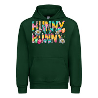 Forest Green Hunny Bunny Easter Urban Hoodie - BundleAndBundleShop