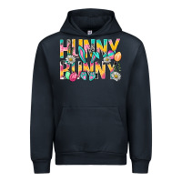 Navy Hunny Bunny Easter Urban Hoodie - BundleAndBundleShop