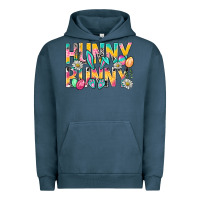 Pigment Midnight Navy Hunny Bunny Easter Urban Hoodie - BundleAndBundleShop