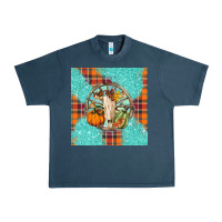 Midnight Navy fall bull skull Urban Heavy Tee - BarkalooDesign