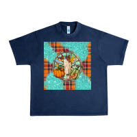 Navy fall bull skull Urban Heavy Tee - BarkalooDesign