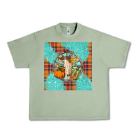 Oil Green fall bull skull Urban Heavy Tee - BarkalooDesign