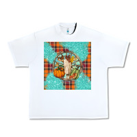White fall bull skull Urban Heavy Tee - BarkalooDesign