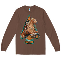 Chestnut arrowhead horse, Long Sleeve Tee - RanaPortraitStore