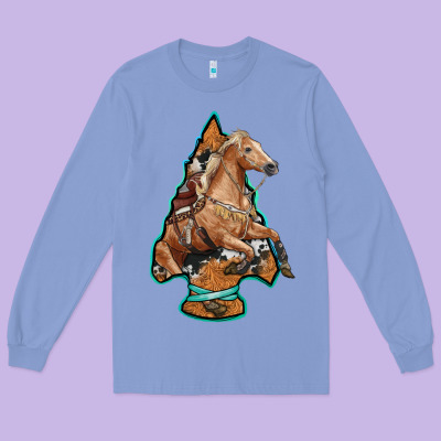 Arrowhead Horse, Long Sleeve Tee Designed By Ranaportraitstore