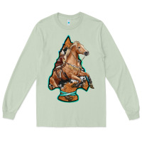 Matcha arrowhead horse, Long Sleeve Tee - RanaPortraitStore