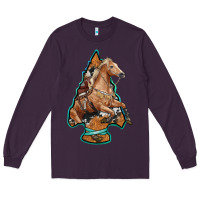 Plum arrowhead horse, Long Sleeve Tee - RanaPortraitStore