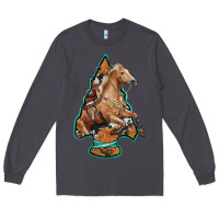 Smoke arrowhead horse, Long Sleeve Tee - RanaPortraitStore