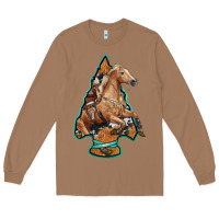Toasted Coconut arrowhead horse, Long Sleeve Tee - RanaPortraitStore