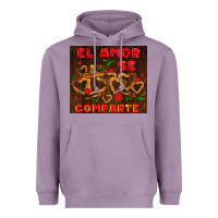 Lavender el amor se comparte with churros Heavyweight Hoodie - AdoDesignShop