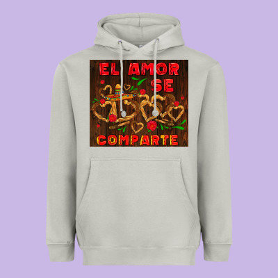 El Amor Se Comparte With Churros Heavyweight Hoodie Designed By Adodesignshop