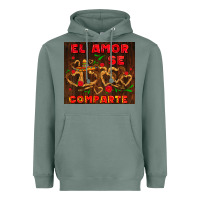 Sage el amor se comparte with churros Heavyweight Hoodie - AdoDesignShop