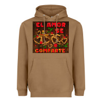 Toasted Coconut el amor se comparte with churros Heavyweight Hoodie - AdoDesignShop