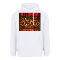 White el amor se comparte with churros Heavyweight Hoodie - AdoDesignShop