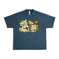 Midnight Navy sheep coffee cups Urban Heavy Tee - Zillion Design Studio