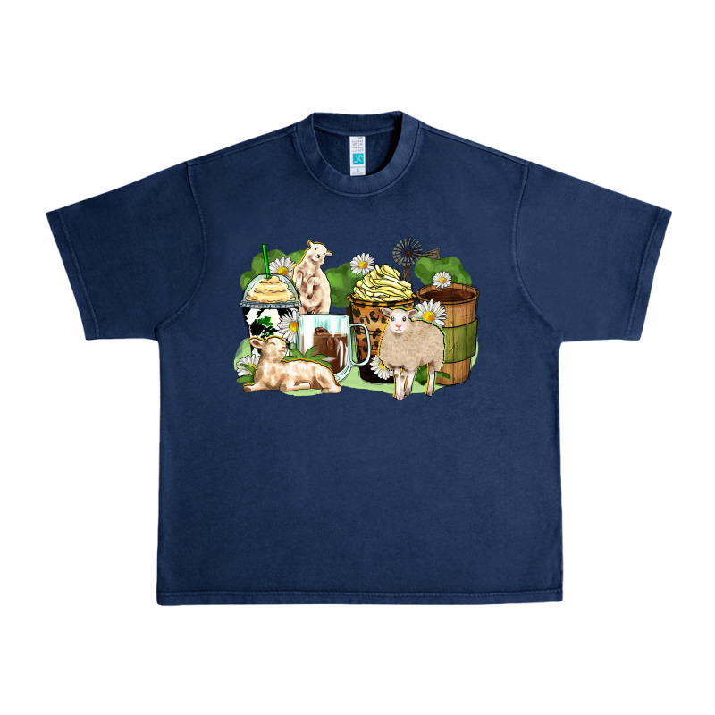 Sheep Coffee Cups Urban Heavy Tee by Zillion Design Studio | Teevron