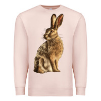 Pale Pink Hares Premium Sweatshirt - LillyAllenDesigns
