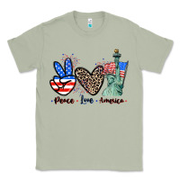 Matcha Peace love america 4th of july Classic Tee - CowGirlArtShop