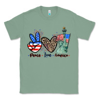 Sage Peace love america 4th of july Classic Tee - CowGirlArtShop