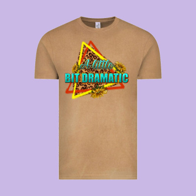 A Little Bit Dramatic Vintage Tee Designed By Texasbilliewilder