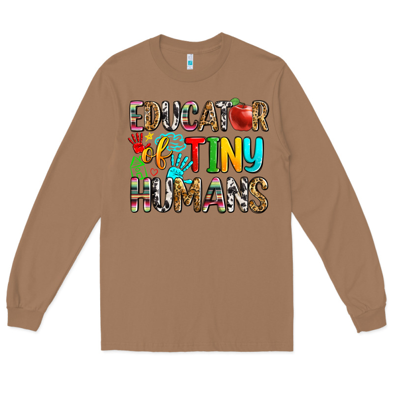 Educator Of Tiny Humans Long Sleeve Tee by Zillion Design Studio | Teevron