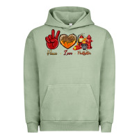 Pigment Oil Green Peace Love Firefighter Urban Hoodie - BundleAndBundleShop