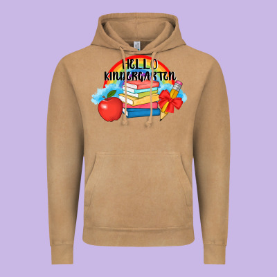 Back To School Hello Kindergarten 3200x2400 Vintage Hoodie Designed By Adodesignshop