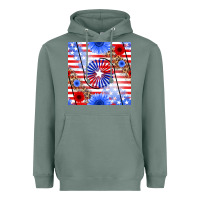Sage patriotic usa flag and sunflower Heavyweight Hoodie - BundleAndBundleShop