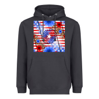 Smoke patriotic usa flag and sunflower Heavyweight Hoodie - BundleAndBundleShop
